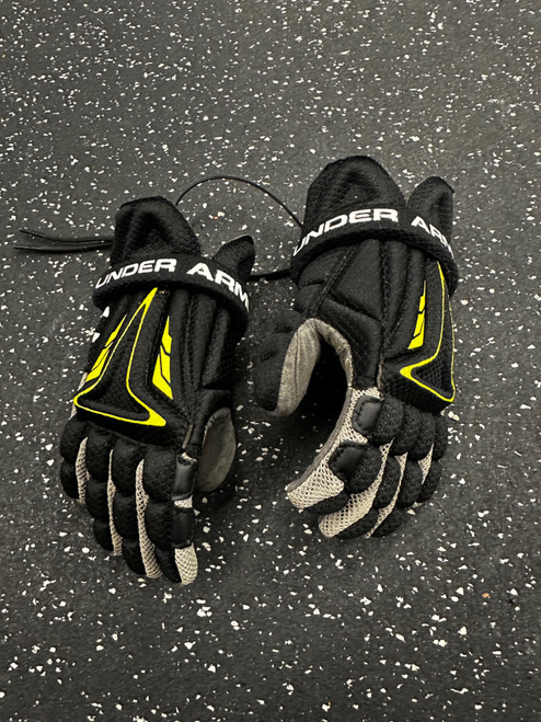 Vist Large View of Product Image Which is Used Under Armour NEXGEN Lacrosse Gloves Junior Black XS
