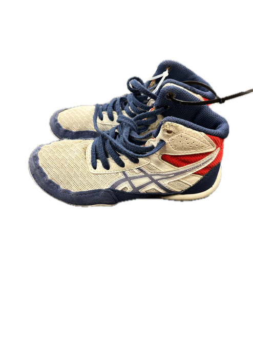 Vist Large View of Product Image Which is Used Asics MATFLEX 6 Wrestling Shoes White Youth 12.0