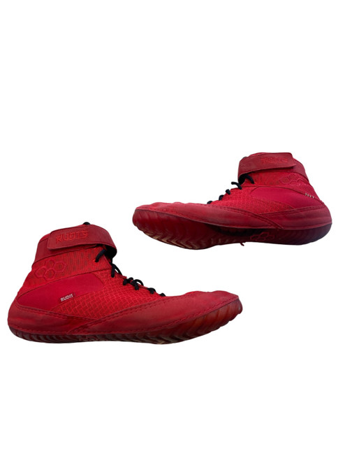 Vist Large View of Product Image Which is Used Rudis Wrestling Shoes Red Senior 12