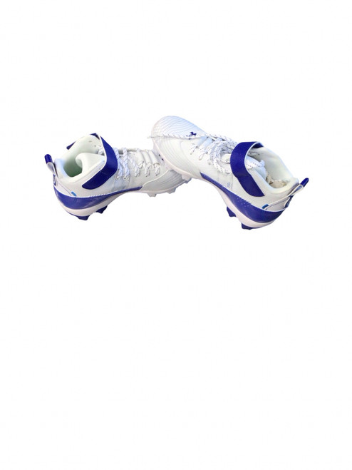 Vist Large View of Product Image Which is Used Under Armour BRYCE HARPER BB/SB Cleats White Junior 03.5
