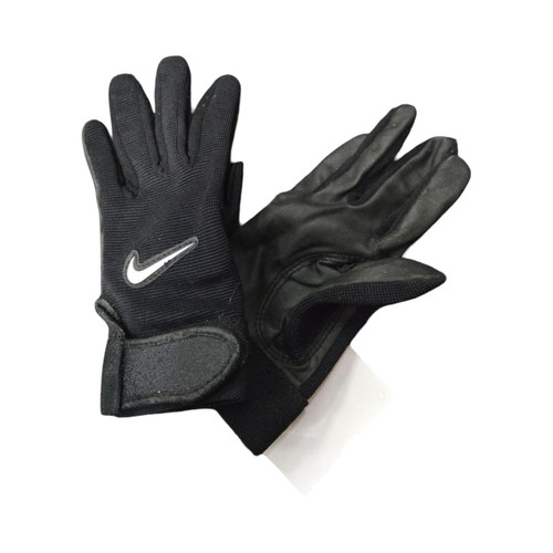 Vist Large View of Product Image Which is Used Nike YOUTH SMALL BATTING GLOVES BB/SB Batting Gloves Black SM
