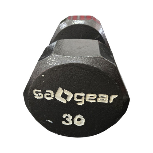 Vist Large View of Product Image Which is Used 30 LB DUMBBELL HEX Hex Dumbbell (Each) 30 lb