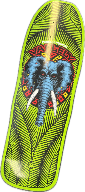 Vist Large View of Product Image Which is Used Powell Peralta VALLELY Skateboard Deck Only Neon Green Long