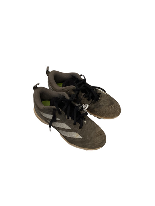 Vist Large View of Product Image Which is Used Adidas ADIZERO INSTINCT BB/SB Cleats Black Junior 02.5