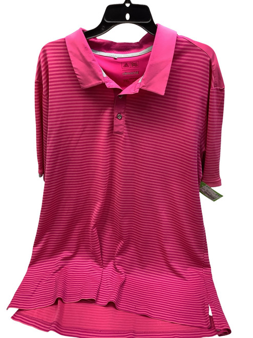 Vist Large View of Product Image Which is Used Adidas PINK GOLF POLO S.S. Golf Shirt M Neon Pink 2X