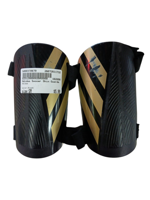 Vist Large View of Product Image Which is Used Adidas Soccer Shin Guards Junior Black SM