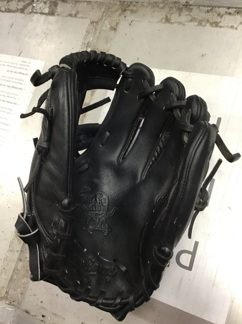 Vist Large View of Product Image Which is Used Rawlings Heart of the Hide PROR204-2BBCF BB/SB Glove RH Throw Black 11 1/2"