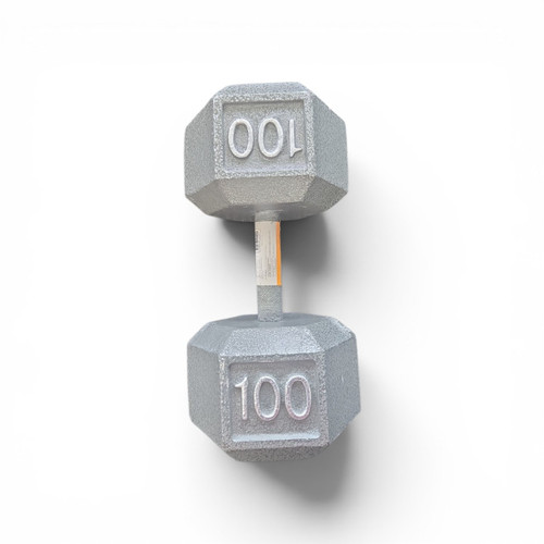 Vist Large View of Product Image Which is NEW 100 lb Cap Hex Dumbbell