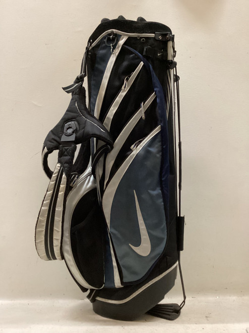 Vist Large View of Product Image Which is Used Nike NIKE GOLF Mens Stand Bag Navy Blue And Grey