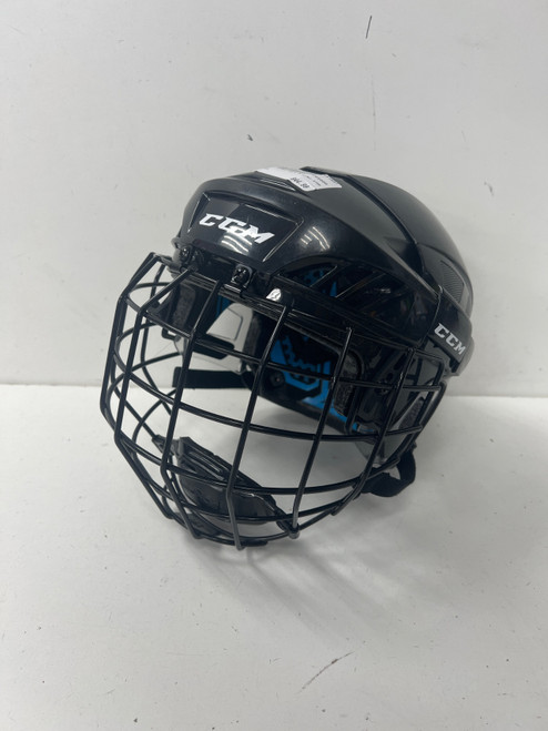 Vist Large View of Product Image Which is Used CCM XT99 Helmet Cage Combo Black SM