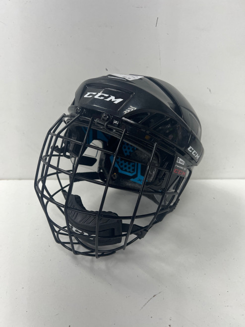 Vist Large View of Product Image Which is Used CCM XT99 Helmet Cage Combo Black MD