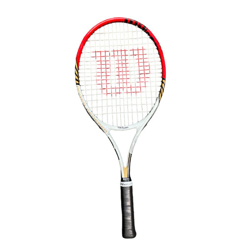 Vist Large View of Product Image Which is Used Wilson ROGER FEDERER 25 Junior Tennis Racquet Red 25"