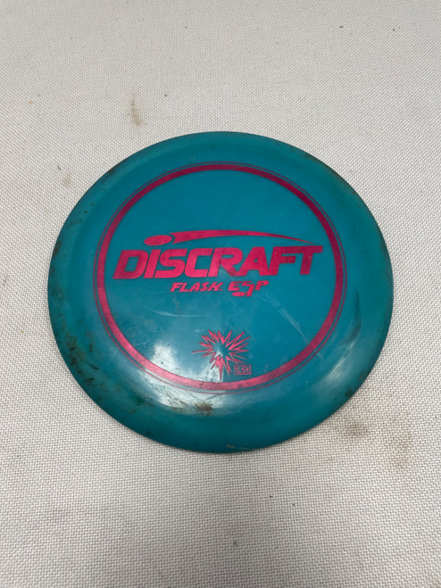 Vist Large View of Product Image Which is Used Discraft FLASH ESP Disc Golf Driver Royal Blue