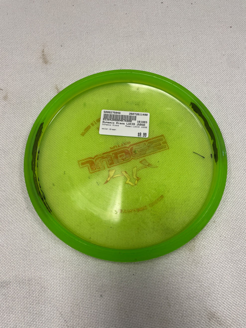 Vist Large View of Product Image Which is Used Dynamic Discs LUCID JUDGE Disc Golf Putter Green