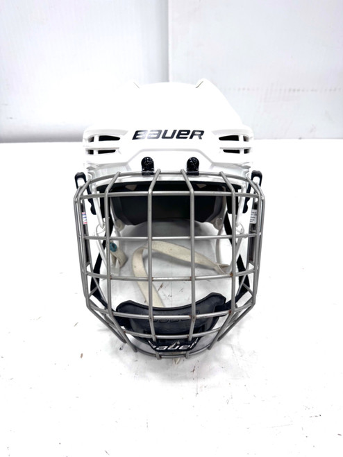 Vist Large View of Product Image Which is Used Bauer IMS 5.0 Helmet Cage Combo White LG
