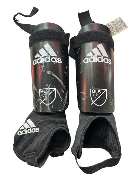 Vist Large View of Product Image Which is Used Adidas Soccer Shin Guards Junior Black LG