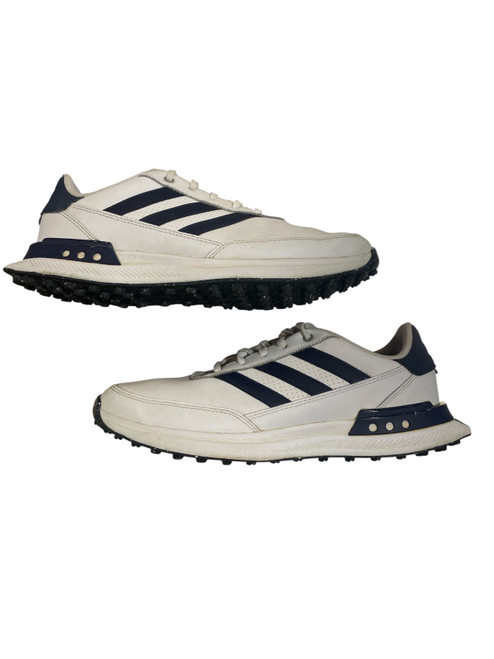 Vist Large View of Product Image Which is Used Adidas Mens Golf Shoes White Senior 8.5