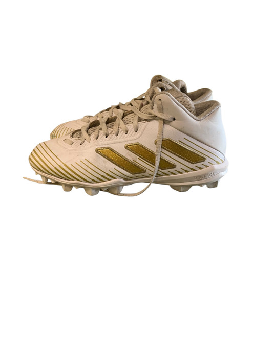 Vist Large View of Product Image Which is Used Adidas Adult FB Cleats White Senior 7.5