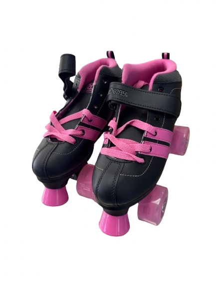 Vist Large View of Product Image Which is Used RollerDerby STR SIX Senior Roller Quad Skates Black Senior 8