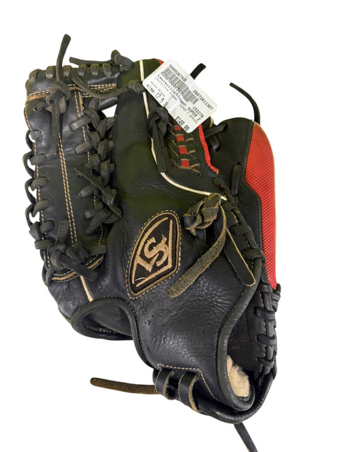 Vist Large View of Product Image Which is Used Louisville Slugger SUPER Z SERIES BB/SB Glove RH Throw Black 12 1/2"
