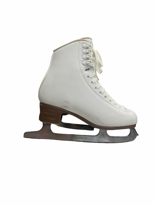 Vist Large View of Product Image Which is Used Jackson ARTISTE WomensFigure Skate White Senior 6.5