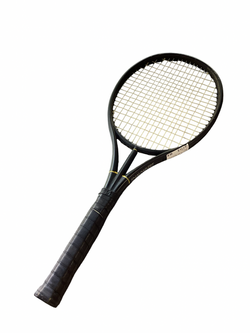 Vist Large View of Product Image Which is Used Snauwaert MCE 93.7T Adult Tennis Racquet Black 4 3/8"