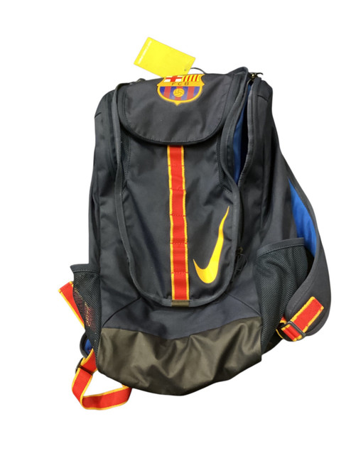 Vist Large View of Product Image Which is Used Nike Soccer Player Duffel Bag Navy Blue