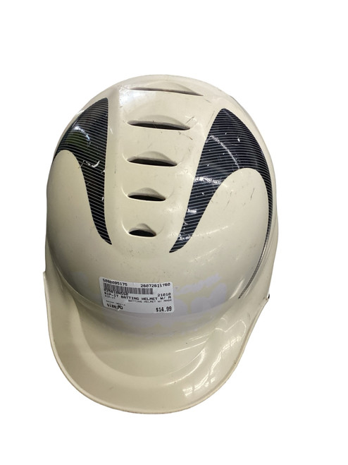 Vist Large View of Product Image Which is Used RIP-IT BATTING HELMET W/ MASK Batting Helmet w/Mask White MD
