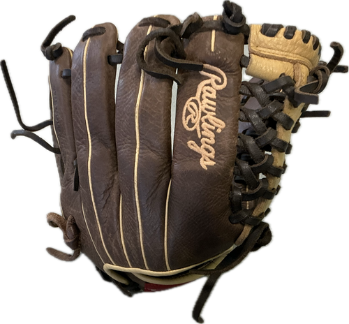 Vist Large View of Product Image Which is Used Rawlings B117BRCMT BB/SB Glove RH Throw Brown 11 3/4"