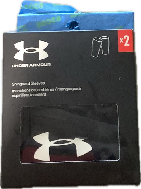 Vist Large View of Product Image Which is New UA SHIN GUARD SLV BLK S