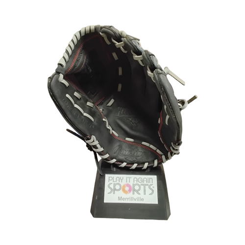 Vist Large View of Product Image Which is Used Rawlings R125BGS BB/SB Glove RH Throw Black 12 1/2"