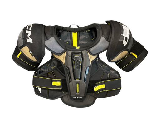 Vist Large View of Product Image Which is Used CCM AS580 SR SM SP Senior Shoulder Pads SM