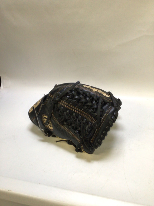 Vist Large View of Product Image Which is Used Rawlings HEART OF THE HIDE BB/SB Glove RH Throw Black 11 3/4"