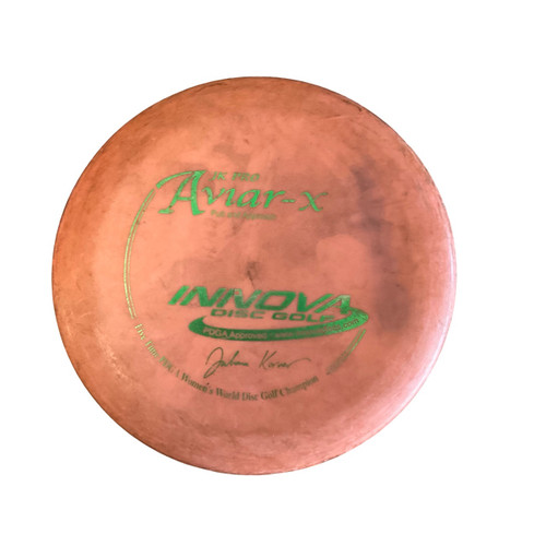 Vist Large View of Product Image Which is Used Innova JK PRO AVIAR-X Disc Golf Putter Coral