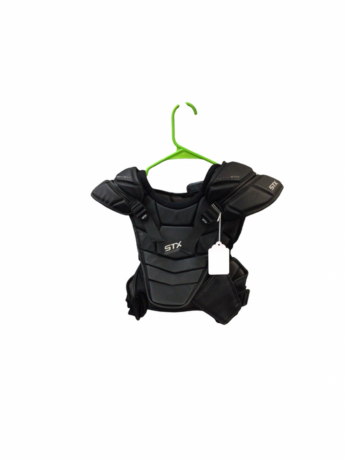 Vist Large View of Product Image Which is Used STX SHADOW Lacrosse Shoulder Pads Black MD