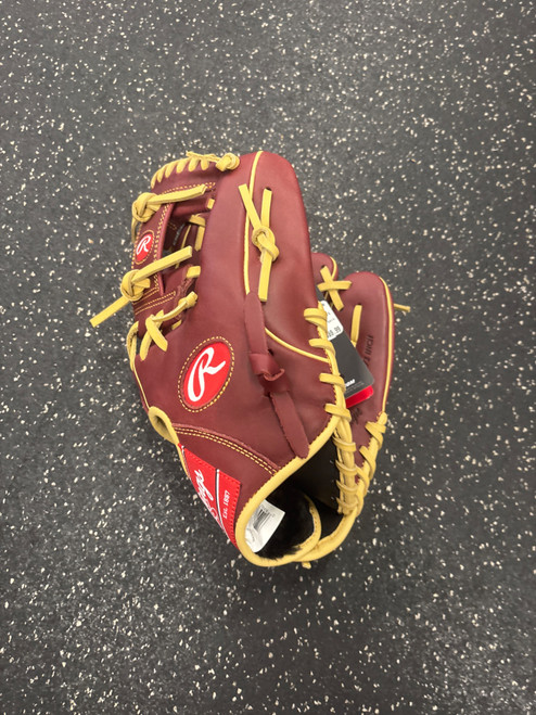 Vist Large View of Product Image Which is Used Rawlings S1150IS BB/SB Glove RH Throw Maroon 11 1/2"