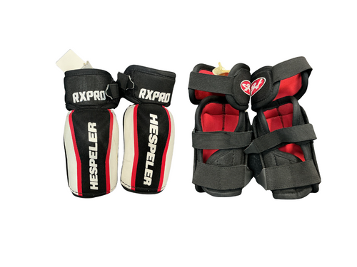 Vist Large View of Product Image Which is Used Hespeler RXPRO Junior Elbow Pads SM