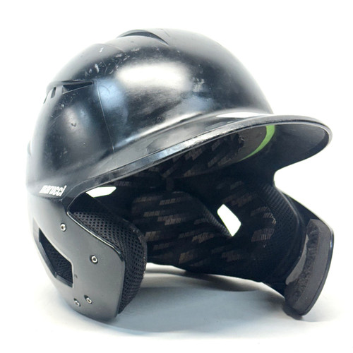 Vist Large View of Product Image Which is Used Marucci MRC-BH Batting Helmet No Mask Black SM