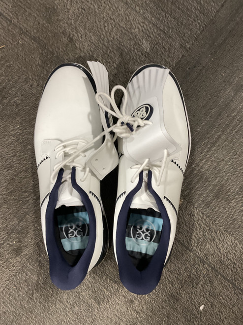 Vist Large View of Product Image Which is Used Mens Golf Shoes White Senior 8