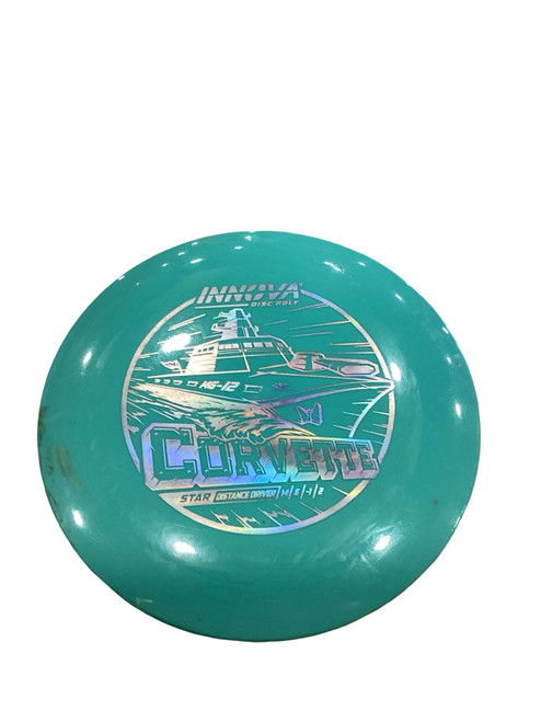 Vist Large View of Product Image Which is Used Innova CORVETTE Disc Golf Driver Teal
