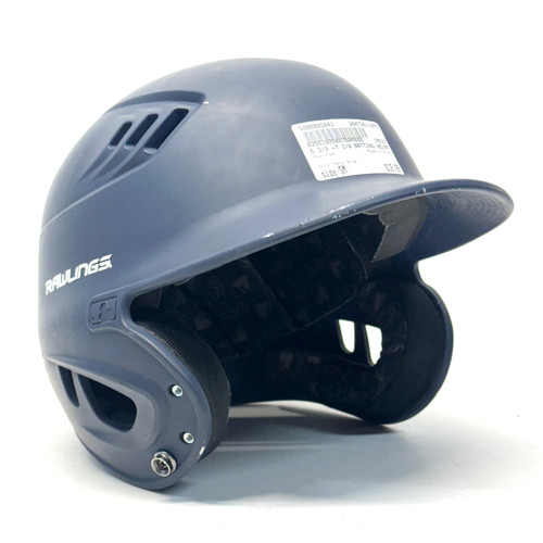 Vist Large View of Product Image Which is Used Rawlings R16J-R1 Batting Helmet No Mask Navy Blue SM