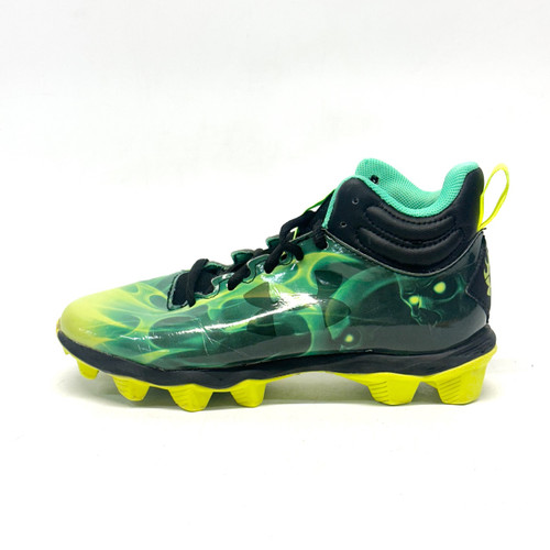 Vist Large View of Product Image Which is Used Under Armour SPOTLIGHT AF Jr FB Cleats Green Junior 04