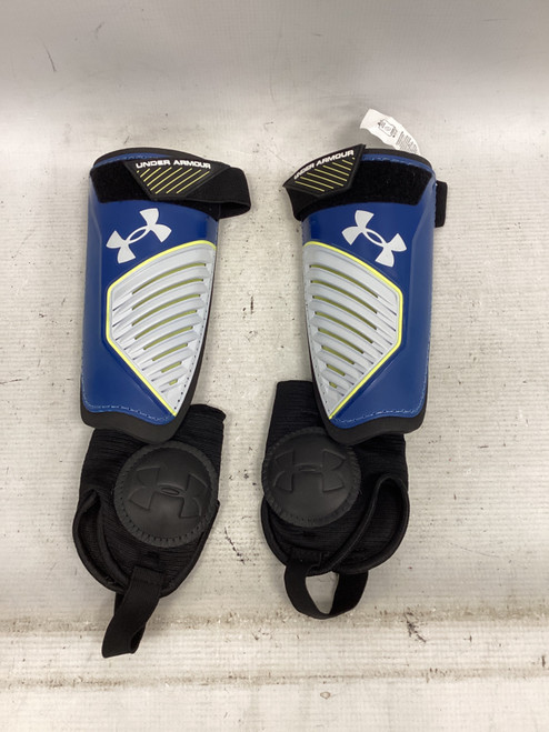 Vist Large View of Product Image Which is Used Under Armour Soccer Shin Guards Adult Navy Blue MD