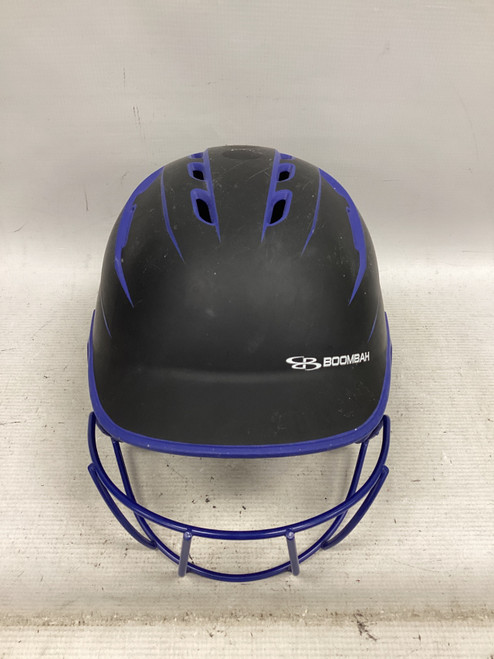 Vist Large View of Product Image Which is Used BoomBah Batting Helmet w/Mask Black SM