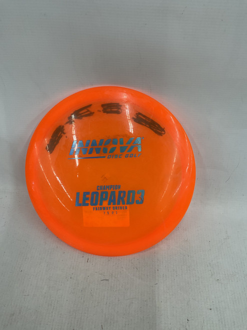 Vist Large View of Product Image Which is Used Innova LEOPARD 3 Disc Golf Driver Orange