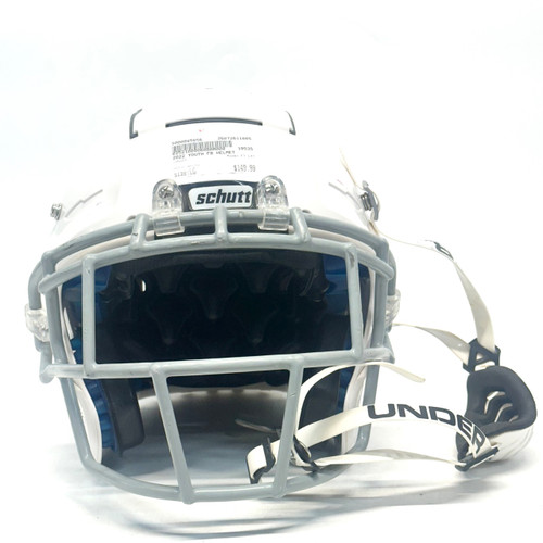 Vist Large View of Product Image Which is Used Schutt F7 LX1 FB Helmet White LG