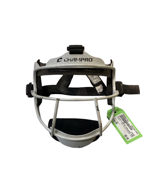 Vist Large View of Product Image Which is Used Champro WHITE FIELDERS MASK BB/SB Fielders Mask White MD