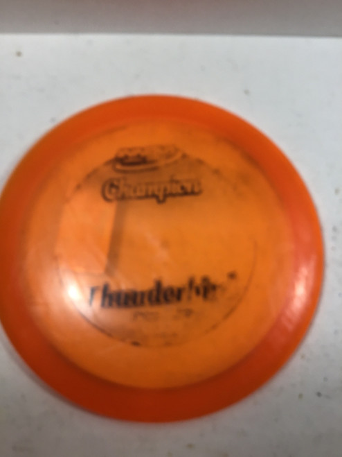 Vist Large View of Product Image Which is Used Innova CHAMPION THUNDERBIRD Disc Golf Driver Orange 177g