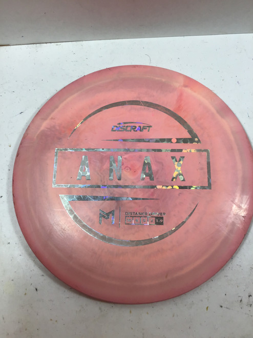 Vist Large View of Product Image Which is Used Discraft ESP ANAX Disc Golf Driver Pink 175g