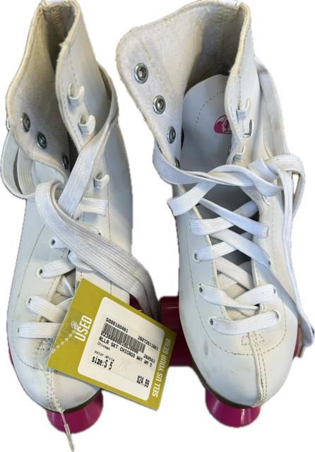 Vist Large View of Product Image Which is Used Chicago Senior Roller Quad Skates White Senior 5